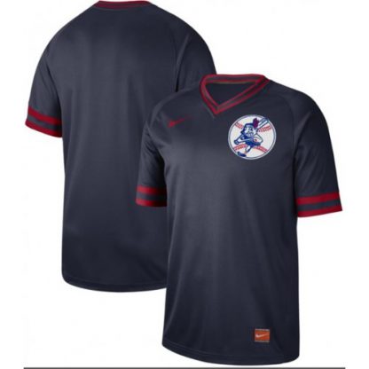 Nike Cleveland Guardians Blank Navy Authentic Cooperstown Collection Stitched MLB Jersey