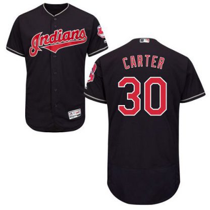 Cleveland Guardians #30 Joe Carter Navy Blue Flexbase Authentic Collection Stitched MLB Jersey