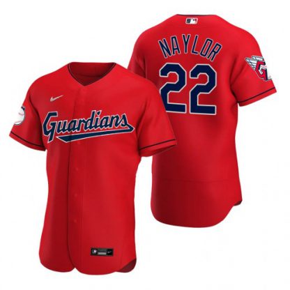 Cleveland Cleveland Guardians #22 Josh Naylor Red Men's Nike 2022 Authentic Alternate MLB Jersey
