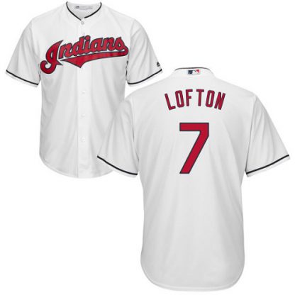 Cleveland Guardians #7 Kenny Lofton White Home Stitched Youth MLB Jersey