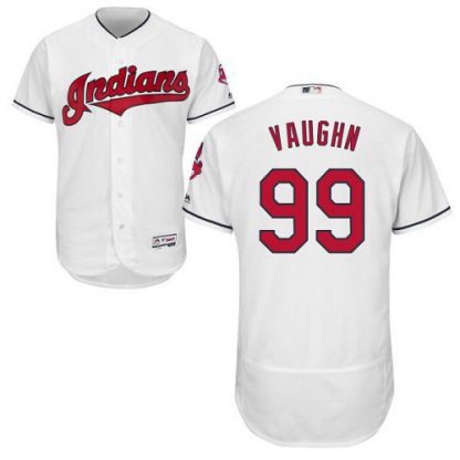 Cleveland Guardians #99 Ricky Vaughn White Flexbase Authentic Collection Stitched MLB Jersey