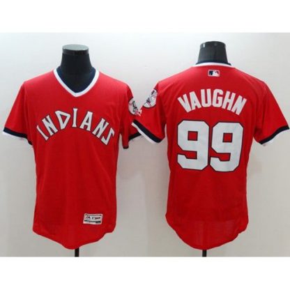 Cleveland Guardians #99 Ricky Vaughn Red Flexbase Authentic Collection 1978 Turn Back The Clock Stitched MLB Jersey