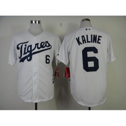 Detroit Tigers #6 Al Kaline White "Los Tigres" Stitched MLB Jersey