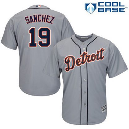 Detroit Tigers #19 Anibal Sanchez Grey Cool Base Stitched Youth MLB Jersey