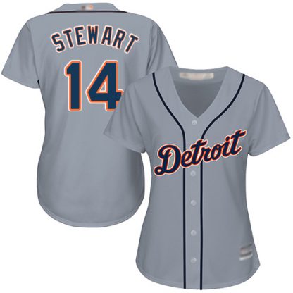Detroit Tigers #14 Christin Stewart Grey Road Women's Stitched MLB Jersey