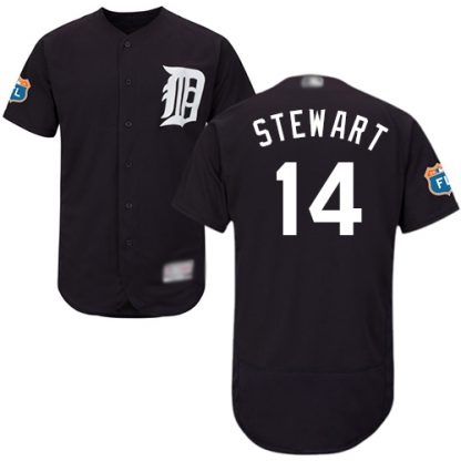 Detroit Tigers #14 Christin Stewart Navy Blue Flexbase Authentic Collection Stitched MLB Jersey