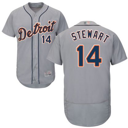 Detroit Tigers #14 Christin Stewart Grey Flexbase Authentic Collection Stitched MLB Jersey