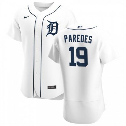 Detroit Detroit Tigers #19 Isaac Paredes Men's Nike White Home 2020 Authentic Player MLB Jersey