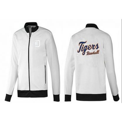 MLB Detroit Detroit Tigers Zip Jacket White_1
