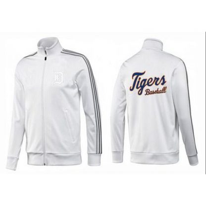 MLB Detroit Detroit Tigers Zip Jacket White_2