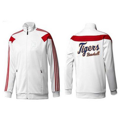 MLB Detroit Detroit Tigers Zip Jacket White_3