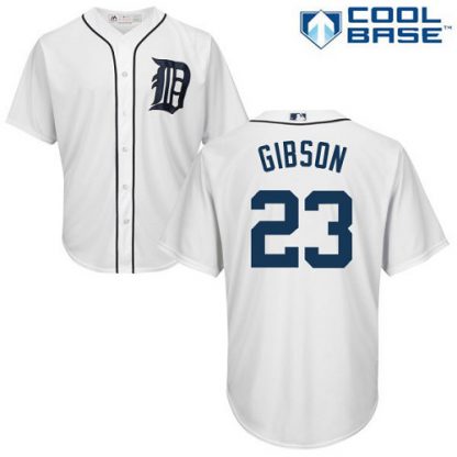 Detroit Tigers #23 Kirk Gibson White Cool Base Stitched Youth MLB Jersey
