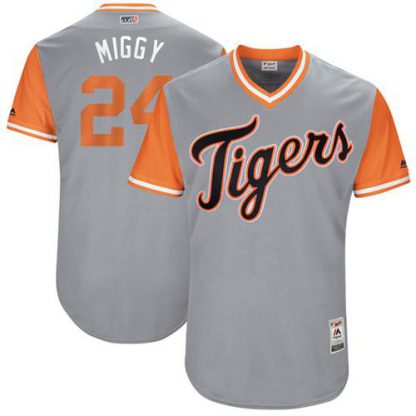 Detroit Tigers #24 Miguel Cabrera Gray "Miggy" Players Weekend Authentic Stitched MLB Jersey