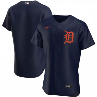 Detroit Detroit Tigers Men's Nike Navy Alternate 2020 Authentic Team MLB Jersey