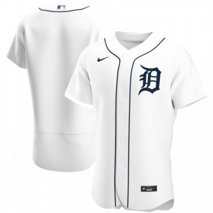 Detroit Detroit Tigers Men's Nike White Home 2020 Authentic Official Team MLB Jersey