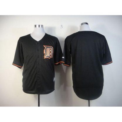 Detroit Tigers Blank Black Fashion Stitched MLB Jersey