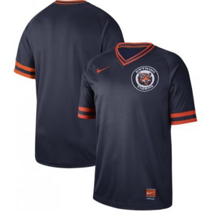 Nike Detroit Tigers Blank Navy Authentic Cooperstown Collection Stitched MLB Jersey