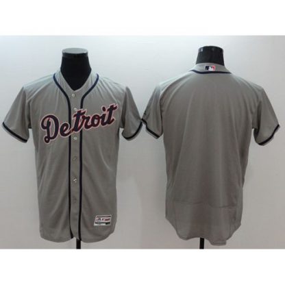 Detroit Tigers Blank Grey Flexbase Authentic Collection Stitched MLB Jersey