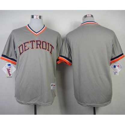 Detroit Tigers Blank Grey 1984 Turn Back The Clock Stitched MLB Jersey