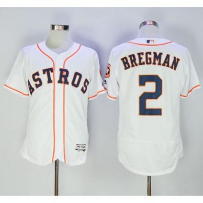 Houston Astros #2 Alex Bregman White Flexbase Authentic Collection Stitched MLB Jersey