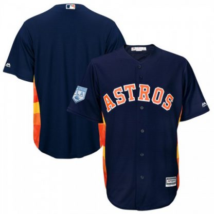 Houston Astros Blank Navy Blue 2019 Spring Training Cool Base Stitched MLB Jersey