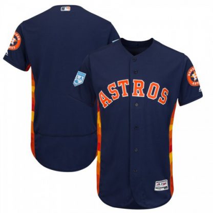 Houston Astros Blank Navy 2019 Spring Training Flex Base Stitched MLB Jersey