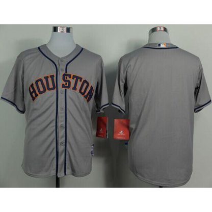 Houston Astros Blank Grey Cool Base Stitched MLB Jersey