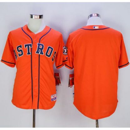 Houston Astros Blank Orange Cool Base Stitched MLB Jersey