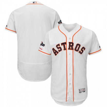 Houston Houston Astros Majestic 2019 Postseason Authentic Flex Base Player Jersey White