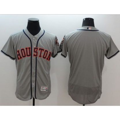 Houston Astros Blank Grey Flexbase Authentic Collection Stitched MLB Jersey