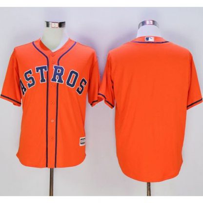 Houston Astros Blank Orange New Cool Base Stitched MLB Jersey