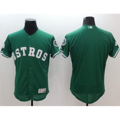 Houston Astros Blank Green Celtic Flexbase Authentic Collection Stitched MLB Jersey