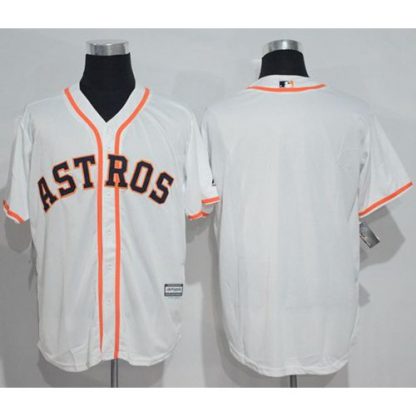 Houston Astros Blank White New Cool Base Stitched MLB Jersey
