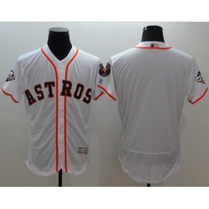 Houston Astros Blank White Flexbase Authentic Collection 2019 World Series Bound Stitched MLB Jersey