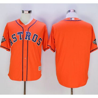 Houston Astros Blank Orange New Cool Base 2019 World Series Bound Stitched MLB Jersey