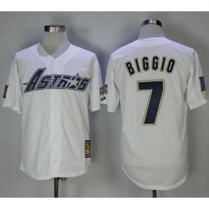 Houston Astros #7 Craig Biggio White 1981 Turn Back The Clock Stitched MLB Jersey