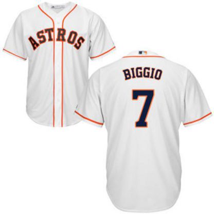 Houston Astros #7 Craig Biggio White Cool Base Stitched Youth MLB Jersey