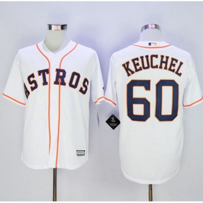 Houston Astros #60 Dallas Keuchel New White Cool Base Stitched MLB Jersey