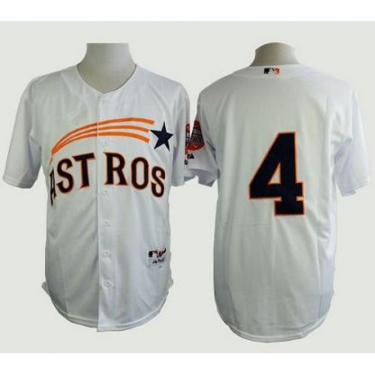 Houston Astros #4 George Springer White 1965 Turn Back The Clock Stitched MLB Jersey