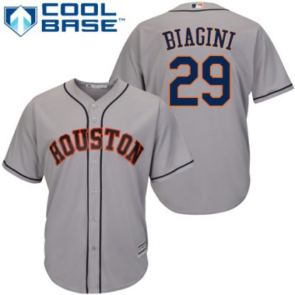 Houston Astros #29 Joe Biagini Grey New Cool Base Stitched MLB Jersey