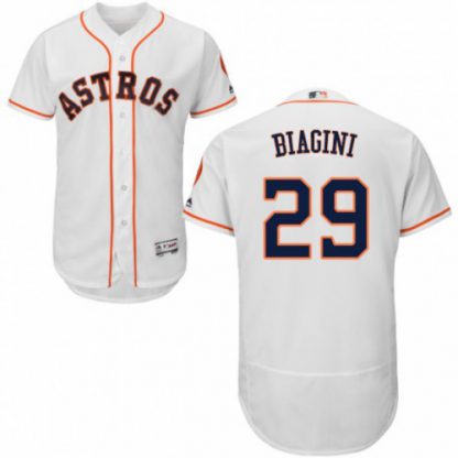Houston Astros #29 Joe Biagini White Flexbase Authentic Collection Stitched MLB Jersey