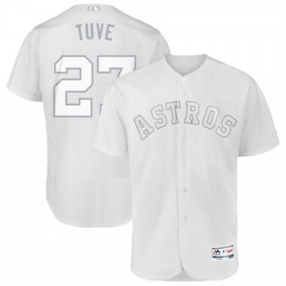 Houston Houston Astros #27 Jose Altuve Tuve Majestic 2019 Players' Weekend Flex Base Authentic Player Jersey White