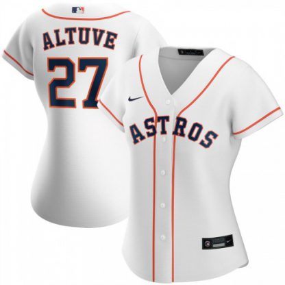 Houston Houston Astros #27 Jose Altuve Nike Women's Home 2020 MLB Player Jersey White
