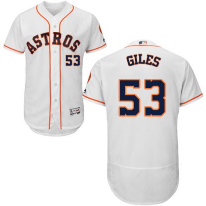 Houston Astros #53 Ken Giles White Flexbase Authentic Collection Stitched MLB Jersey