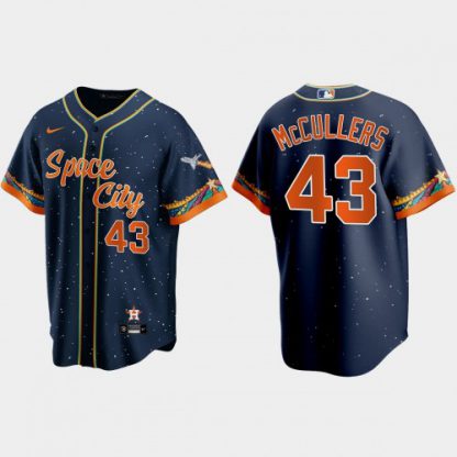 Houston Houston Astros #43 Lance McCullers Navy Men's Nike 2021 City Connect Replica MLB Jersey
