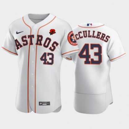 Houston Houston Astros #43 Lance McCullers Men's Nike Authentic 2021 Memorial Day MLB Jersey - White