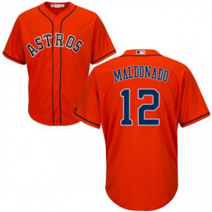 Houston Astros #12 Martin Maldonado Orange New Cool Base Stitched MLB Jersey