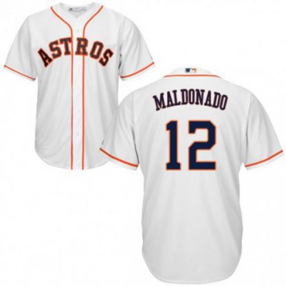 Houston Astros #12 Martin Maldonado White New Cool Base Stitched MLB Jersey
