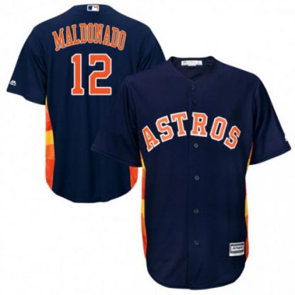 Houston Astros #12 Martin Maldonado Navy Blue New Cool Base Stitched MLB Jersey