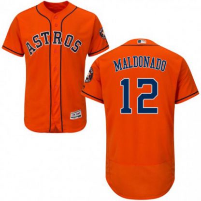 Houston Astros #12 Martin Maldonado Orange Flexbase Authentic Collection Stitched MLB Jersey